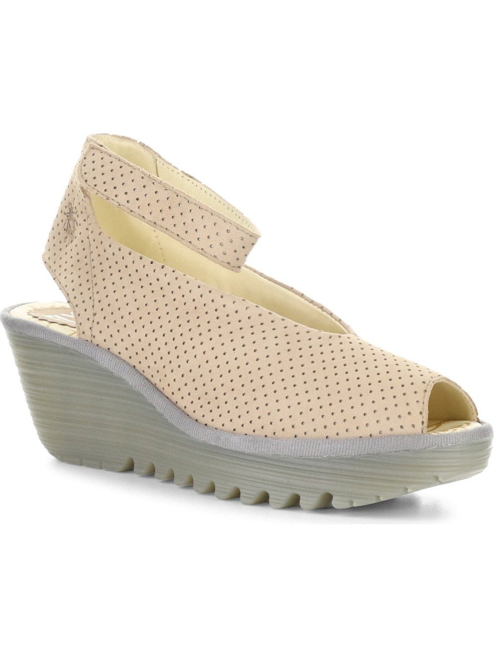 Fly London 'Yala' Perforated Leather Sandal
